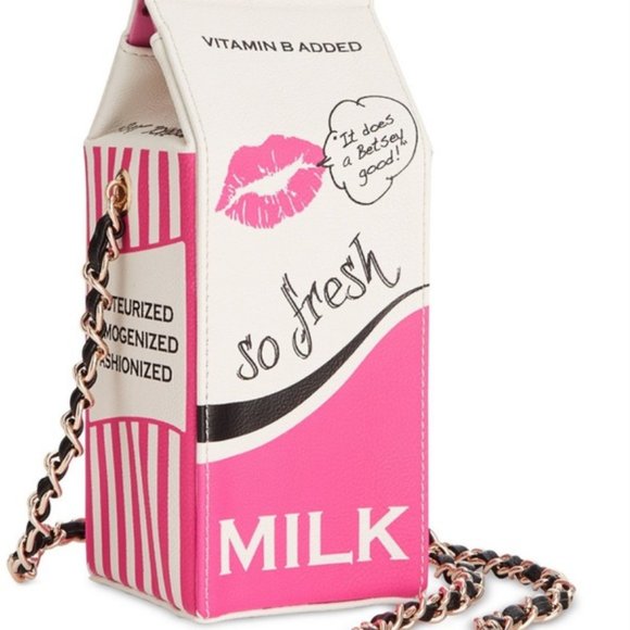 Betsey Johnson Handbags - Rare Betsey Johnson Milk Purse